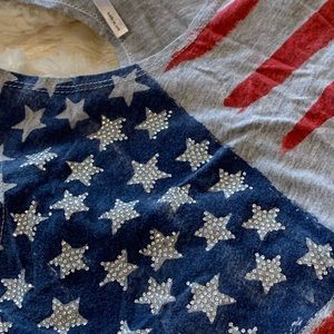 USA 🇺🇸 Fringe Crop Top